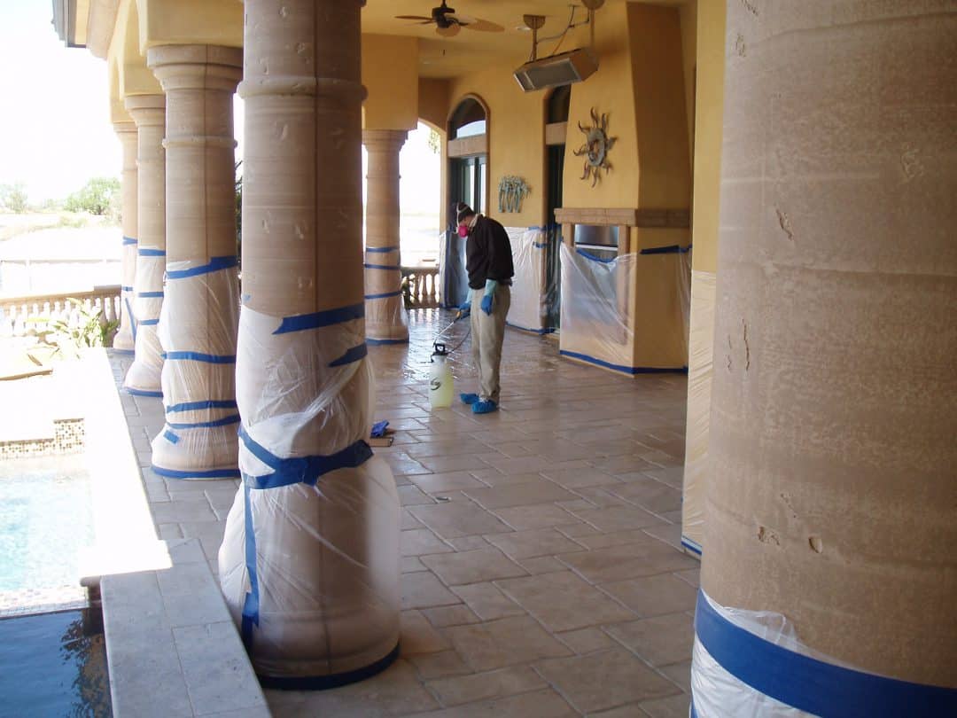 What to do with Slippery Limestone and Travertine around a Pool